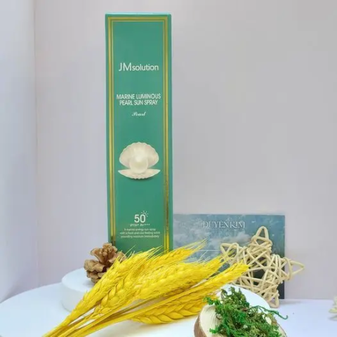Xịt chống nắng làm mát da Jmsolution Marine Luminous Pearl Sun Spray Pearl 180 ml