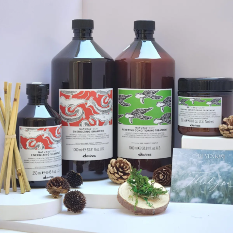 Cặp dầu gội Davines giảm rụng tóc Energizing + Dầu xả trường thọ Renewing