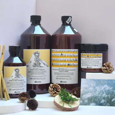 Cặp dầu gội sạch gàu Davines Purifying + Dầu xả dưỡng ẩm Nourishing